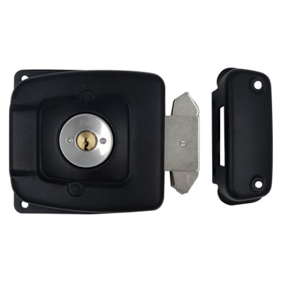 CERRADURA SOBREPONER PORTON CORREDERA CIL.FIJO 30MM