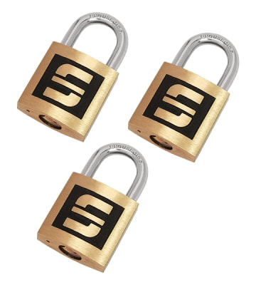 CANDADOS LATON FORJADO SET 3U SCANAVINI