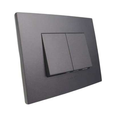 INTERRUPTOR EMBUTIDO DOBLE 9/15 10A TECLON STANFORD