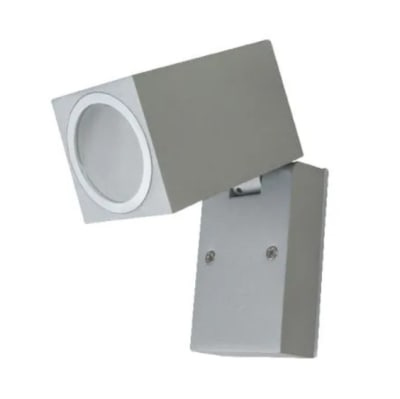 APLIQUE CUBO ALUMINIO GRIS OSCURO IP44 GU10 S/A DRL1