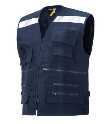 CHALECO GEOLOGO AZUL TALLA