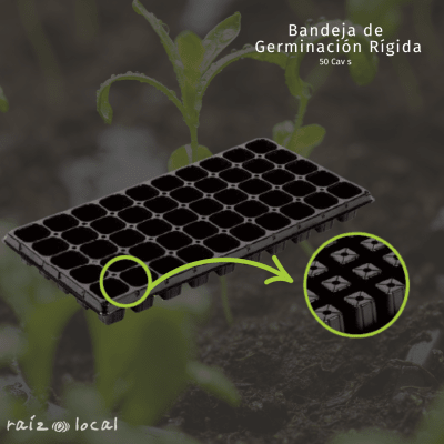 Bandeja Germinación Rígida 50 Cavidades - Propagación de Hortalizas y Flores