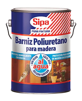 BARNIZ POLIURETANO AL AGUA INCOLORO SIPA
