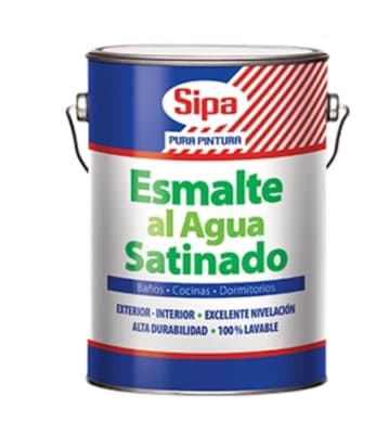ESMALTE AL AGUA BLANCO SATINADO SIPA