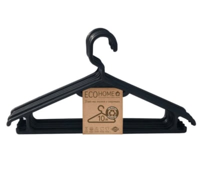 COLGADOR DE ROPA ECO NEGRO