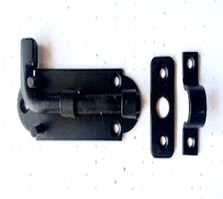 PICAPORTE CURVO NEGRO