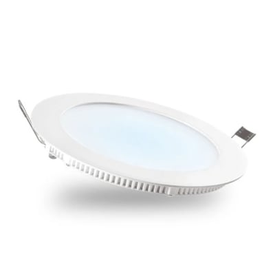 PANEL LED EMBUTIDO REDONDO LUZ FRIA VKB