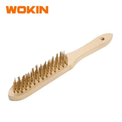 ESCOBILLA DE ACERO CON MANGO WOKIN