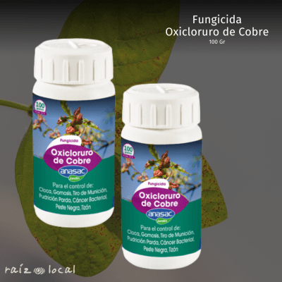 Fungicida Oxicloruro de Cobre 100gr Anasac Jardin