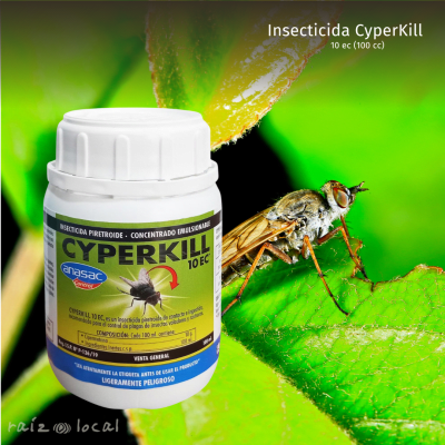 Insecticida Cyperkill 10 EC 100 cc - Control Rápido de Plagas