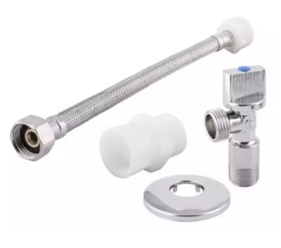LLAVE ANGULAR KIT CON FLEXIBLE 1/2