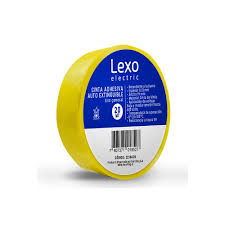 CINTA AISLANTE PVC AMARILLA 19MM LEXO
