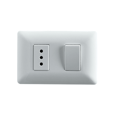 INTERRUPTOR EMBUTIDO SIMPLE + TOMACORRIENTE 10A STANFORD