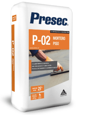 MORTERO Y NIVELADOR PISO PRESEC P-02