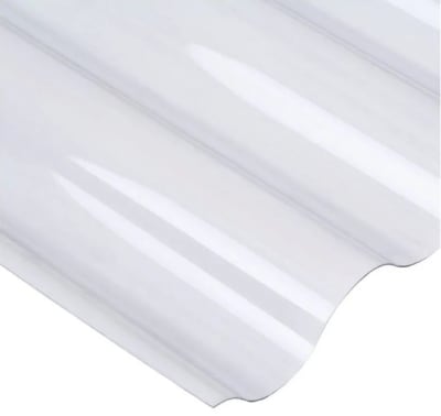 POLICARBONATO ONDULADO TRANSPARENTE 0.5MM X1