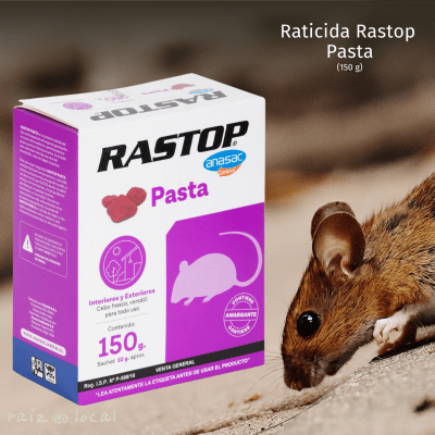 Raticida Rastop Pasta 150 G - Control Eficaz de Roedores