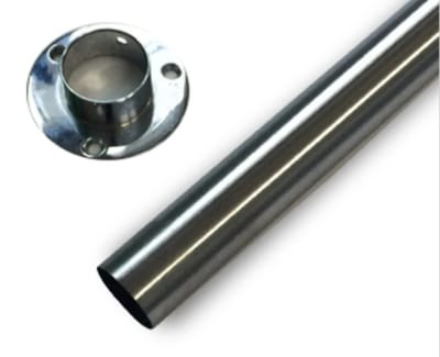 BARRA CORTINA BAÑO 19MM REDONDA 2MTS