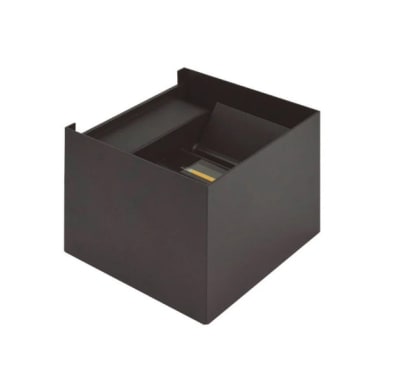 APLIQUE LED CUADRADO LUZ CALIDA 2X3W IP54 VKB1