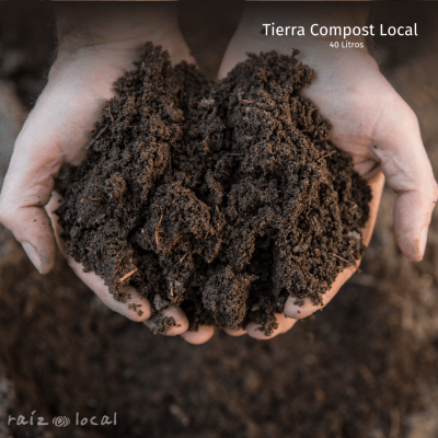 Tierra Compost Local 40L - Ideal para Jardines y Huertos