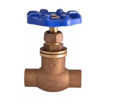 LLAVE DE PASO BRONCE AGUA SO-SO1