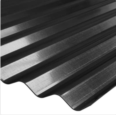 ZINCALUM ACANALADO NEGRO