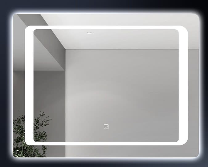 ESPEJO RECTANGULAR C/LUZ LED CONTORNO 0
