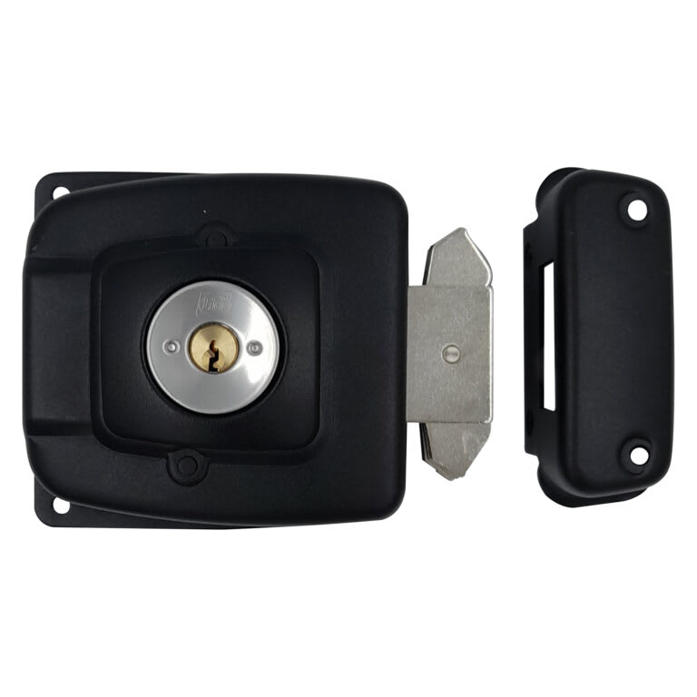 CERRADURA SOBREPONER PORTON CORREDERA CIL.FIJO 30MM 0