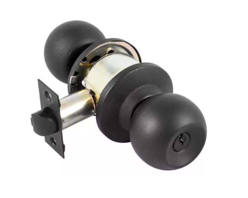 CERRADURA POMO CILINDRICA  NEGRA DAUMER 0