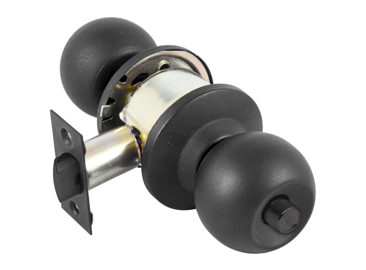 CERRADURA POMO CILINDRICA  NEGRA DAUMER2