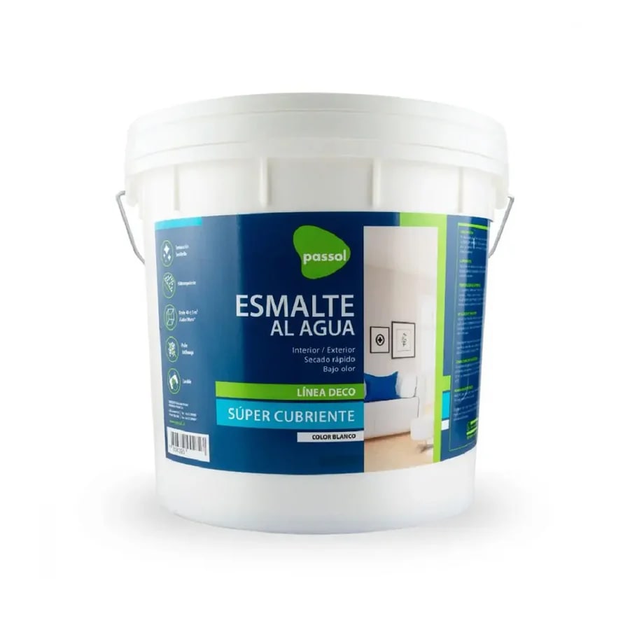 ESMALTE AL AGUA DECO BLANCO PASSOL 0