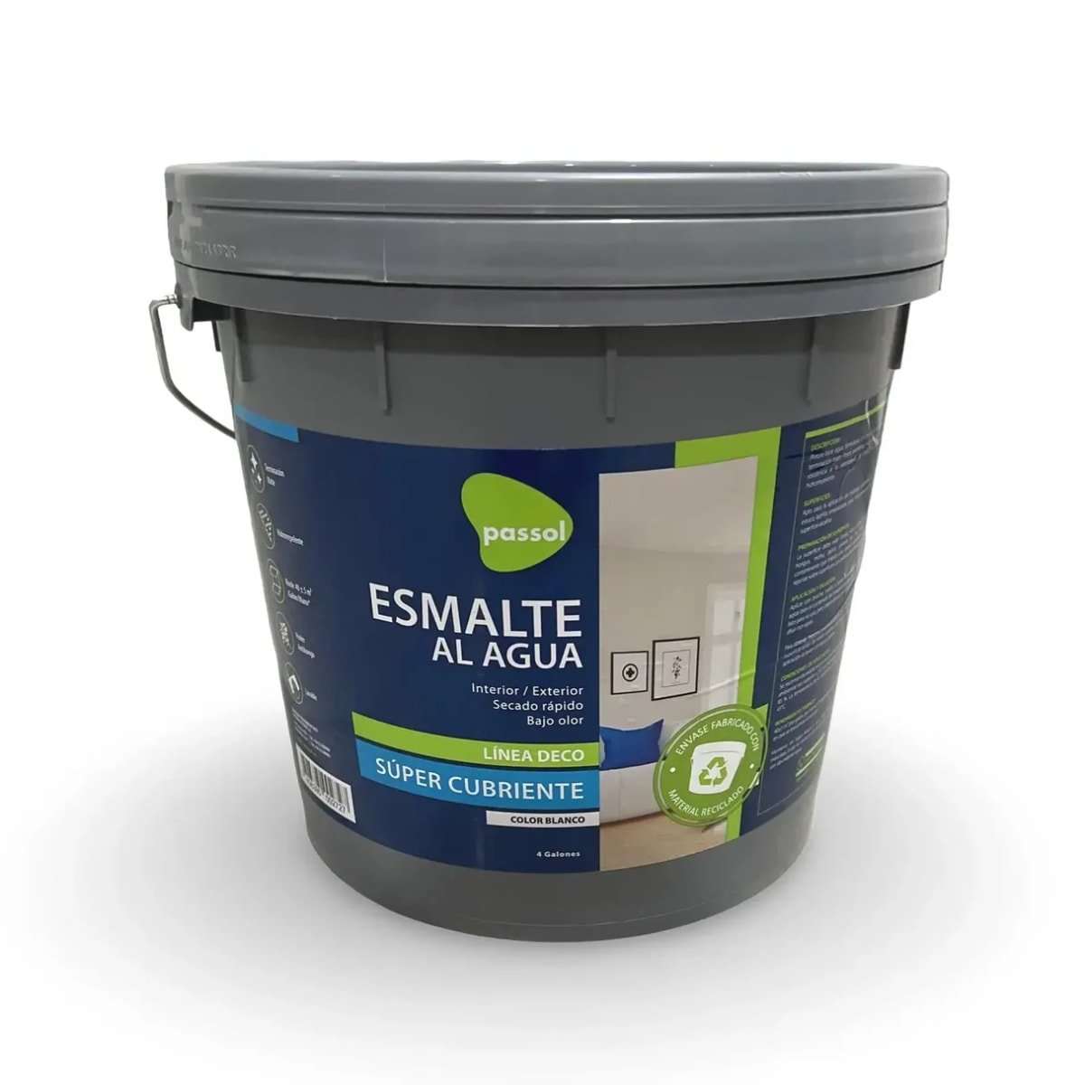 ESMALTE AL AGUA DECO BLANCO PASSOL2