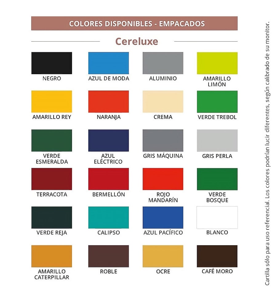 ESMALTE SINTETICO CERELUXE 1/4GL2