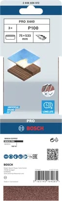 LIJA DE BANDA BOSCH 75 X 533MM 3U2