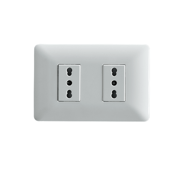 TOMA CORRIENTE EMBUTIDO DOBLE BIPASO 10/16A STANFORD 0