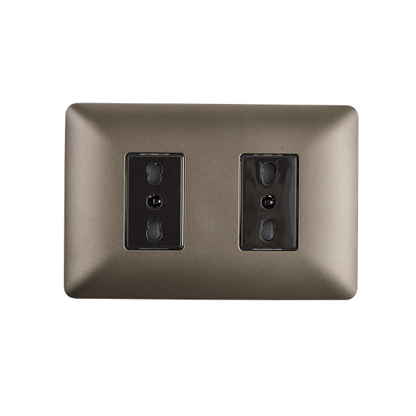 TOMA CORRIENTE EMBUTIDO DOBLE BIPASO 10/16A STANFORD2