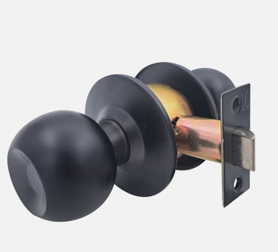 CERRADURA POMO CILINDRICA  NEGRA DAUMER4