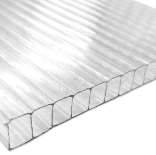 POLICARBONATO ALVEOLAR TRANSPARENTE DVP 0