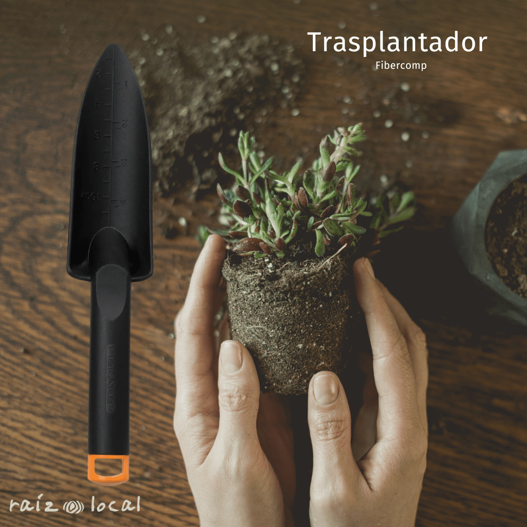 Trasplantador FiberComp Fiskars – Herramienta Precisa y Ligera 0