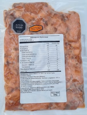 Salmón Ahumado Caliente Recorte 1 Kg. (2 bolsas de 500 grs.)