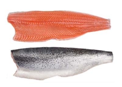 Salmón Filete Congelado con Piel (2-3 libras) (0,9 - 1,2 kg.)