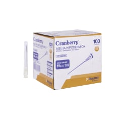 AGUJA HIPODERMICA 21G X 1 CAJA X 100 - Cranberry