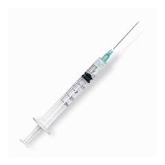 Jeringa 3cc con aguja 21Gx1½ Luer Lock Nipro, Caja x 100 Unidades