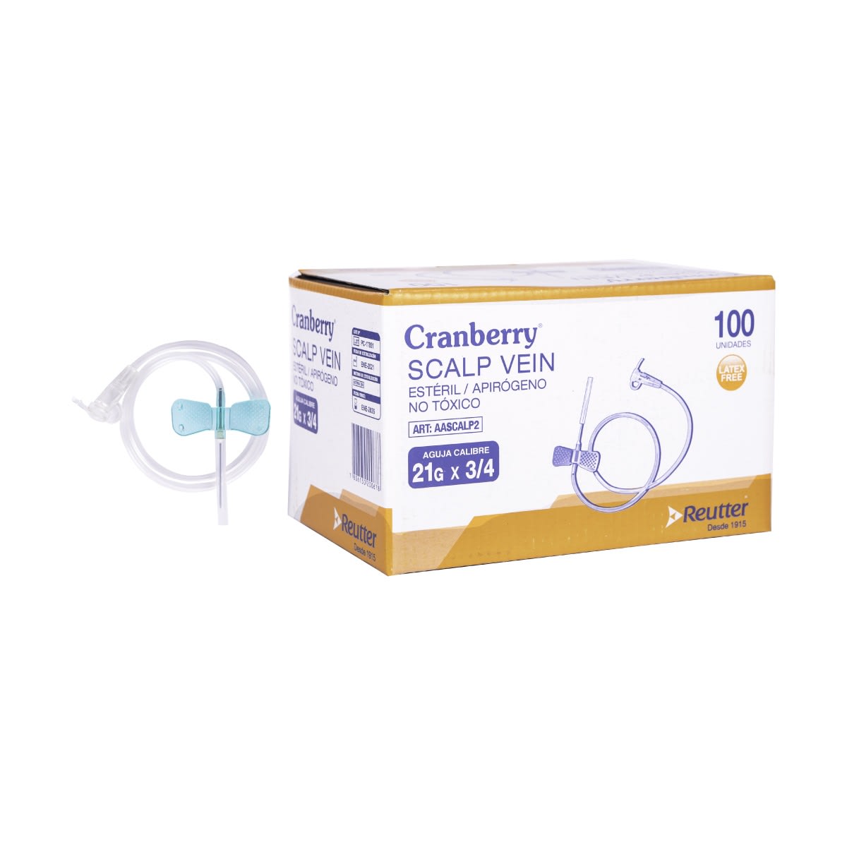 SCALP VEIN 21 G CAJA X 1001