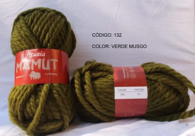 LANA MAMUT PETUNIA VERDE MUSGO 132