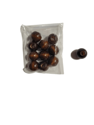 CUENCAS MADERA 16 MM CHOCOLATE