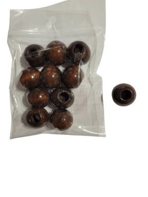CUENCAS MADERA 25 MM CHOCOLATE