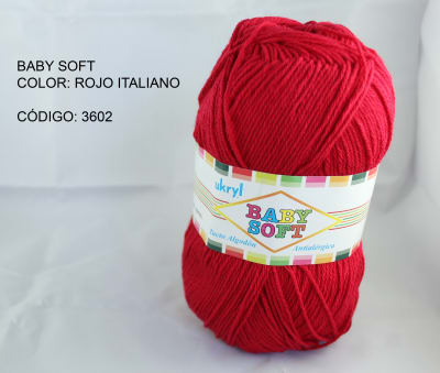 LANA BABY SOFT UKRYL ROJO ITALIANO 3602