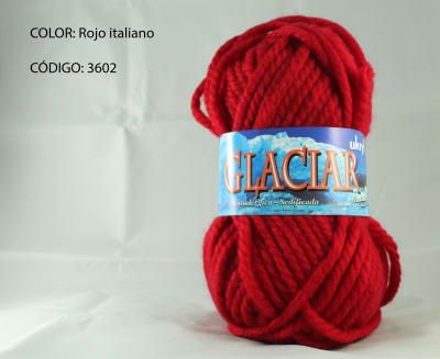 LANA GLACIAL UKRYL ROJO ITALIANO 3602