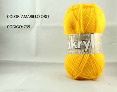 LANA UKRYL INVIERNO AMARILLO ORO 735