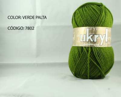 LANA UKRYL INVIERNO VERDE PALTA 7802